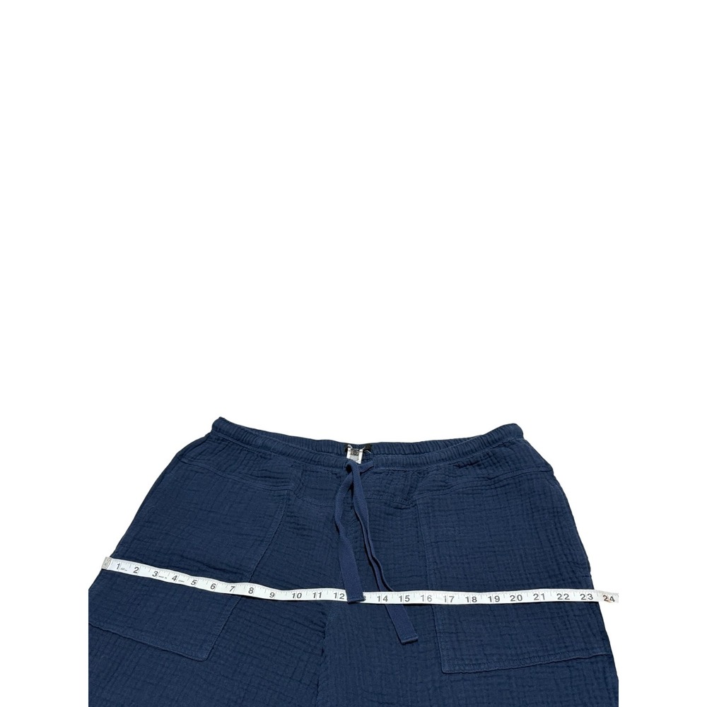 Madewell Lightspun Pull-On Mid-Rise Jogger Pants XL Navy Cotton Gauze  Lounge - Picture 5 of 12